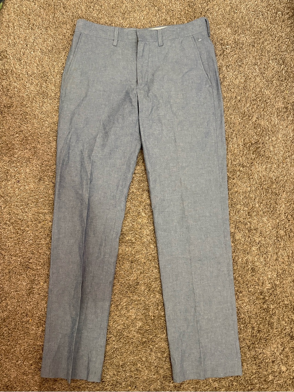 J.Crew Bedford Dress Pants Men's 31X32 Blue Tailored Cotton